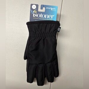 Isotoner Black SmartTouch Gloves XL. NWT